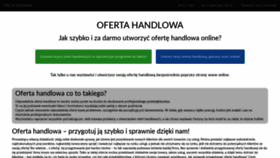 What Oferta-handlowa.pl website looked like in 2019 (4 years ago)