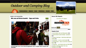 What Outdoor-camping-blog.de website looked like in 2019 (4 years ago)