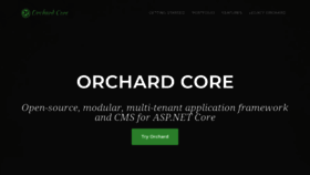 What Orchardcore.net website looked like in 2019 (4 years ago)