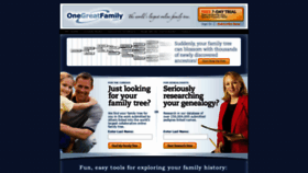What Onegreatfamily.com website looked like in 2019 (4 years ago)