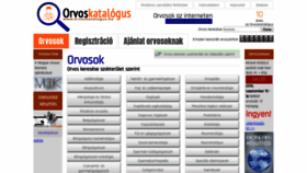 What Orvoskatalogus.hu website looked like in 2019 (4 years ago)