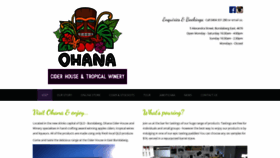 What Ohanawinery.com.au website looked like in 2019 (4 years ago)