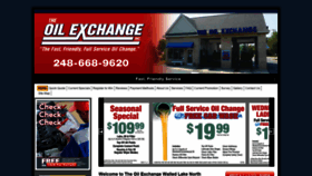What Oilexchangewalledlakenorth.com website looked like in 2019 (4 years ago)