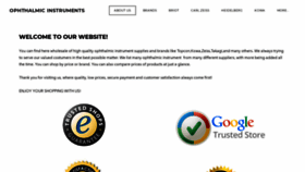 What Ophthalmic-instrument.com website looked like in 2019 (4 years ago)
