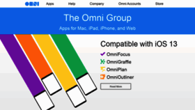 What Omnigroup.com website looked like in 2019 (4 years ago)