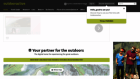 What Outdooractive.com website looked like in 2019 (4 years ago)