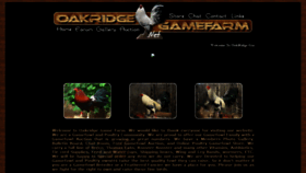 What Oakridgegamefarm.net website looked like in 2019 (4 years ago)