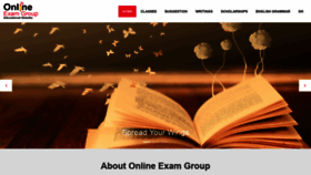 What Onlineexamgroup.com website looked like in 2019 (4 years ago)