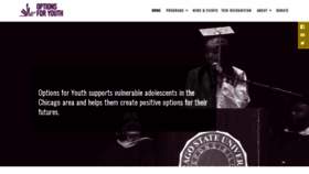 What Options4youth.org website looked like in 2019 (4 years ago)