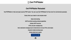 What Owlmailer.io website looked like in 2020 (4 years ago)