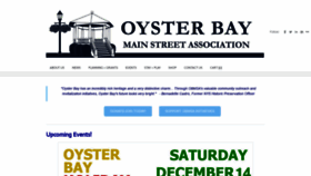 What Oysterbaymainstreet.org website looked like in 2020 (4 years ago)