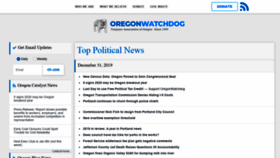 What Oregonwatchdog.com website looked like in 2020 (4 years ago)