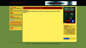 What Onewaymail.com website looked like in 2020 (4 years ago)