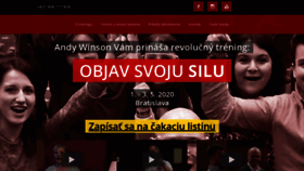 What Objavsvojusilu.sk website looked like in 2020 (4 years ago)