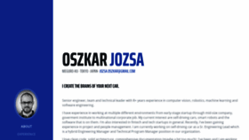 What Oszkar.me website looked like in 2020 (4 years ago)