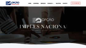 What Opcaocontabil.com.br website looked like in 2020 (4 years ago)