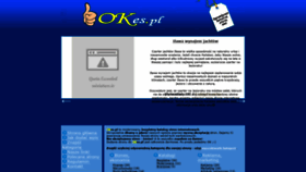 What Okes.pl website looked like in 2020 (4 years ago)