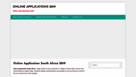 What Onlineapplications.co.za website looked like in 2020 (4 years ago)