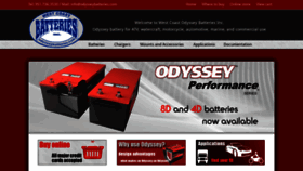 What Odysseybatteries.com website looked like in 2020 (4 years ago)