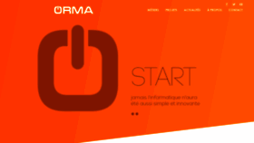 What Orma.fr website looked like in 2020 (4 years ago)