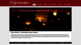 What Outdoraevents.com website looked like in 2020 (4 years ago)