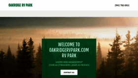 What Oakridgervpark.com website looked like in 2020 (4 years ago)