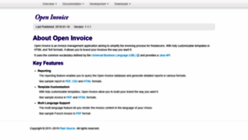 What Openinvoice.org website looked like in 2020 (4 years ago)