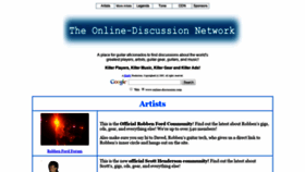 What Online-discussion.com website looked like in 2020 (4 years ago)