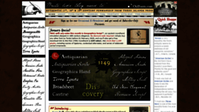 What Oldfonts.com website looked like in 2020 (4 years ago)