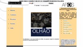 What Olhaocubista.pt website looked like in 2020 (4 years ago)