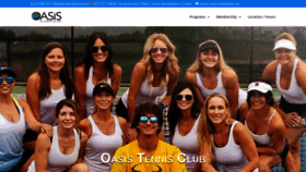 What Oasistennis.com website looked like in 2020 (4 years ago)