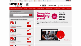 What Owexxhosting.de website looked like in 2020 (4 years ago)