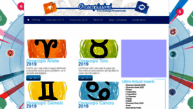 What Oroscopissimi.it website looked like in 2020 (4 years ago)