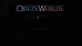 What Originworlds.com website looked like in 2020 (4 years ago)