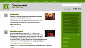 What Oldutunsskoli.is website looked like in 2020 (4 years ago)