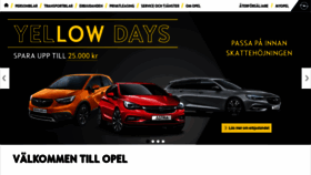 What Opel.se website looked like in 2020 (4 years ago)
