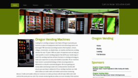 What Oregonvendingmachines.com website looked like in 2020 (4 years ago)