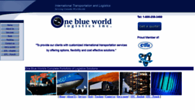 What Oneblueworld.ca website looked like in 2020 (4 years ago)