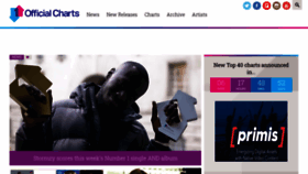 What Officialcharts.com website looked like in 2020 (4 years ago)
