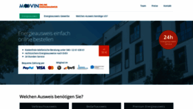 What Online-energieausweis.eu website looked like in 2020 (4 years ago)