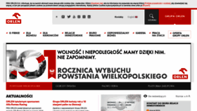 What Orlen.pl website looked like in 2020 (4 years ago)
