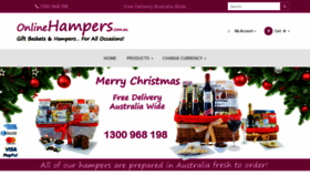 What Onlinehampers.com.au website looked like in 2020 (4 years ago)