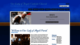 What Ourladyofangelscc.org website looked like in 2020 (4 years ago)