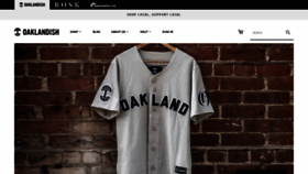 What Oaklandish.com website looked like in 2020 (4 years ago)