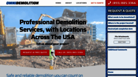 What Omnidemolition.com website looked like in 2020 (4 years ago)