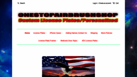 What Onestopairbrushshop.com website looked like in 2020 (4 years ago)