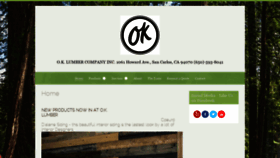 What Oklumbercompany.com website looked like in 2020 (4 years ago)