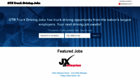 What Otrtruckdrivingjobs.com website looked like in 2020 (4 years ago)