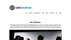 What Onehouston.org website looked like in 2020 (4 years ago)
