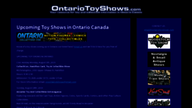 What Ontariotoyshows.com website looked like in 2020 (4 years ago)